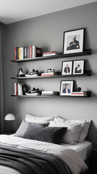 Install Floating Shelves for Display