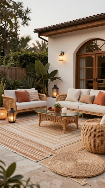 Layered Outdoor Rugs
