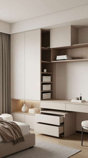 Loft Bedroom With Built In Storage