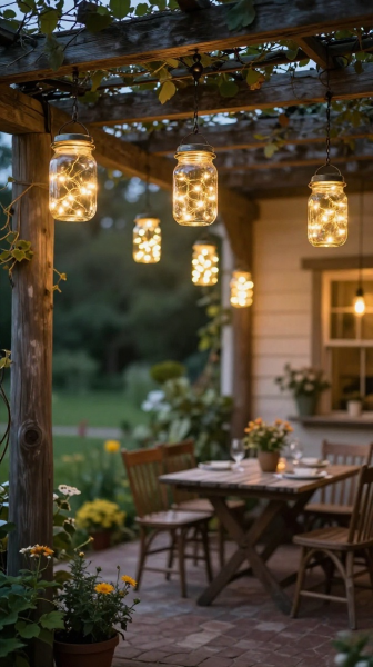 Mason Jar Hanging Lights