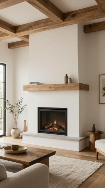 Modern Farmhouse Linear Fireplace