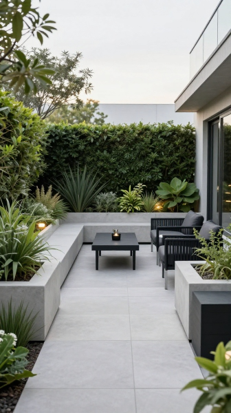 Modern Minimalist Green Terrace