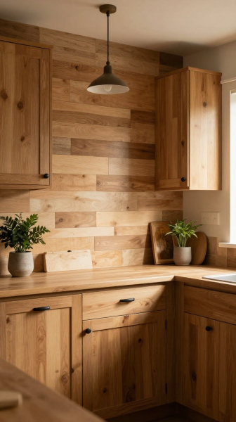 Natural Wood Finish Shiplap