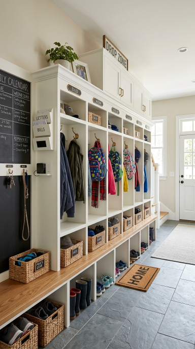 Open Cubbies for Family Storage