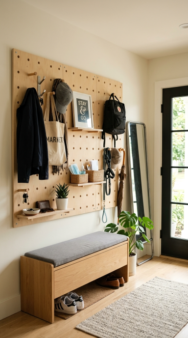 Pegboard Wall Organizer