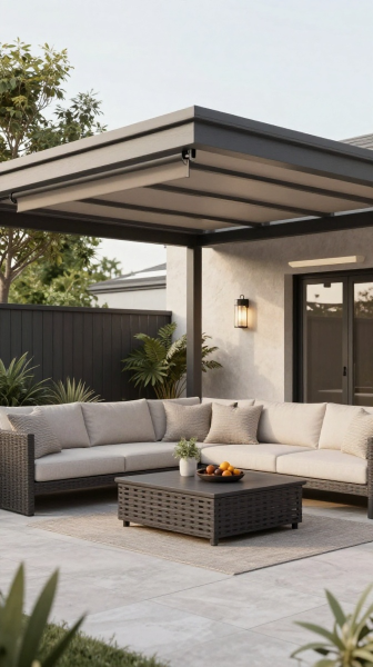 Pergola With Retractable Canopy
