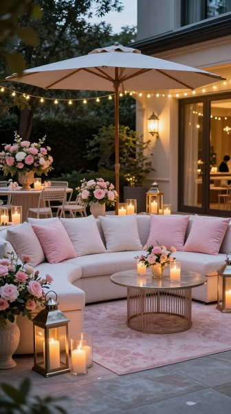Romantic Outdoor Patio Decoration