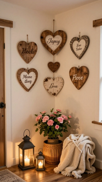 Rustic Farmhouse Valentine Corner