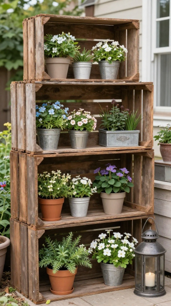 Rustic Wooden Crate Decor