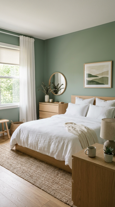 Sage Green Calm Bedroom