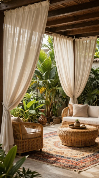 Sheer Outdoor Curtains