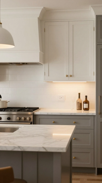 Shiplap with Stone Countertops