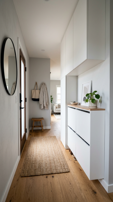 Slim Shoe Cabinet for Small Spaces