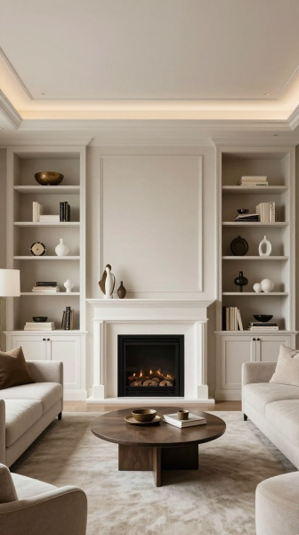 Symmetrical Built In Wall Units
