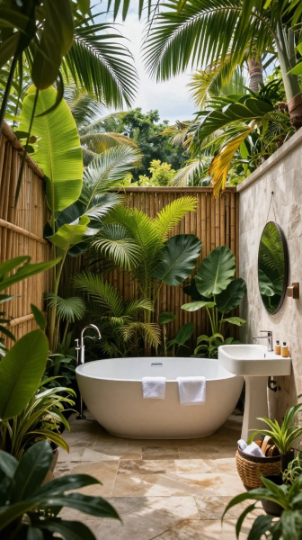 Tropical Garden Bathroom
