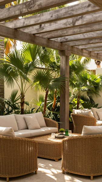 Tropical Pergola Patio Retreat