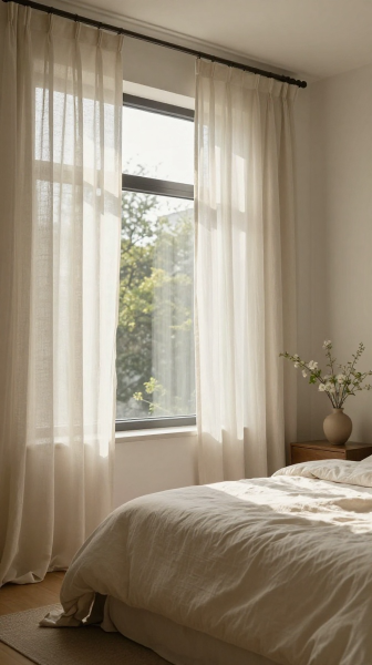 Use Light Linen Curtains