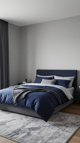 Use Navy Blue and Gray Color Schemes