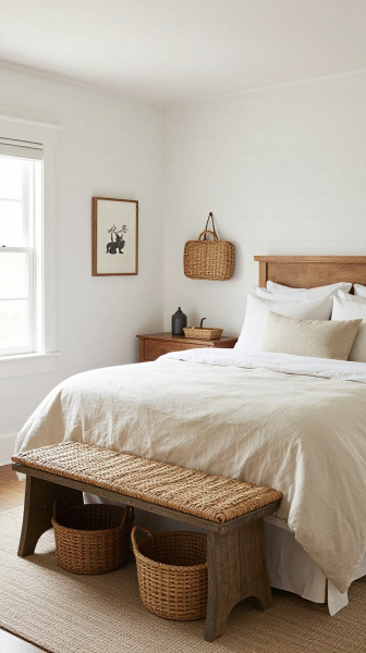 White Shiplap Farmhouse Walls