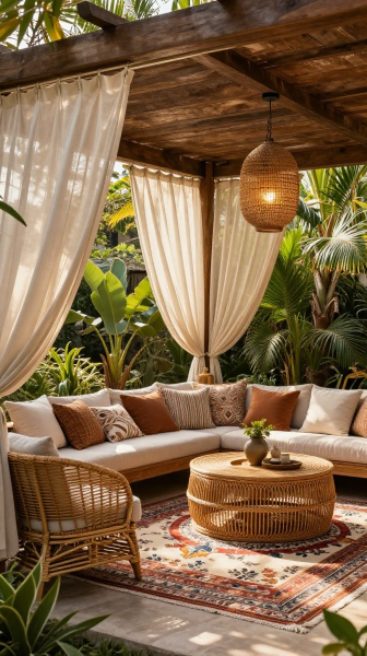 Wooden Pergola Retreat