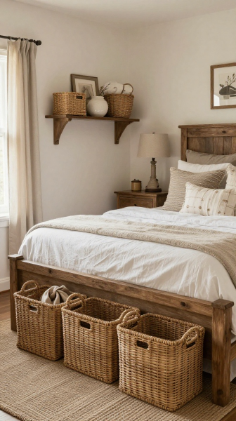 Woven Basket Storage Decor