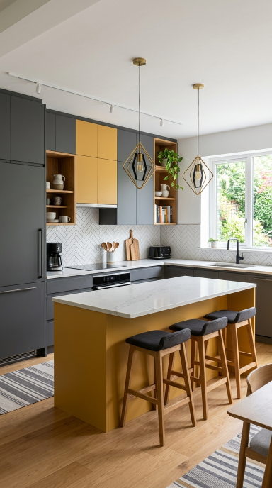 yellow and grey