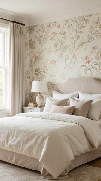 Add Floral Wallpaper Accents