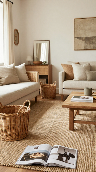 Incorporate Woven and Natural Textures