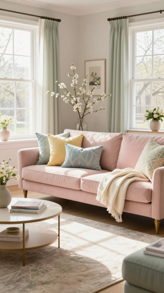 Introduce Soft Pastel Color Accents
