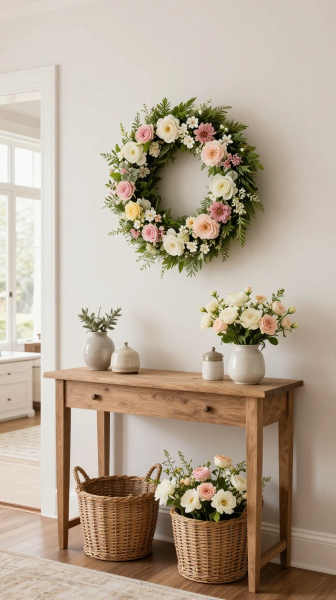 Style a Spring Inspired Entryway