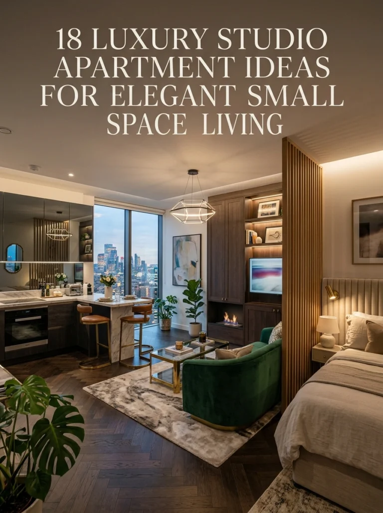 18 Luxury Studio Apartment Ideas for Elegant Small Space Living