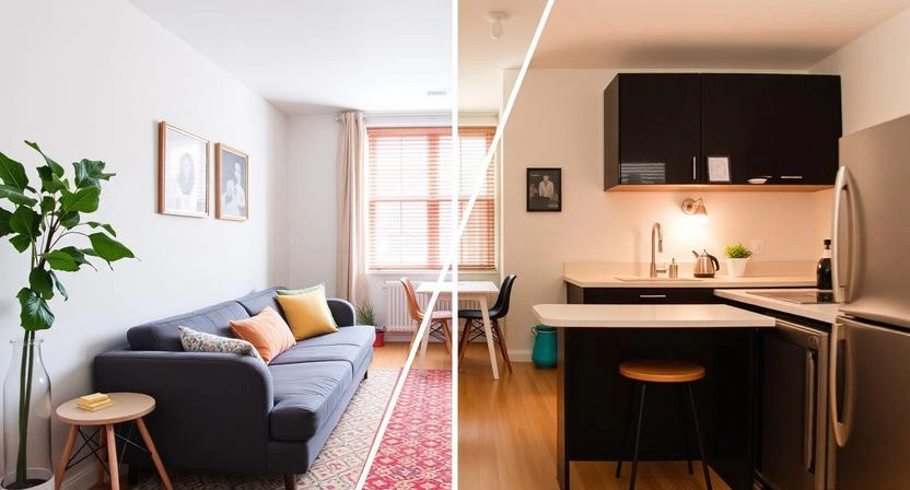 studio apartment home office ideas