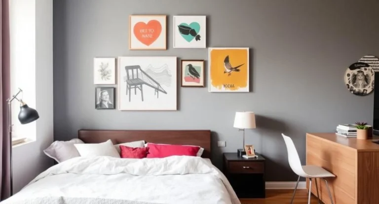studio apartment wall art