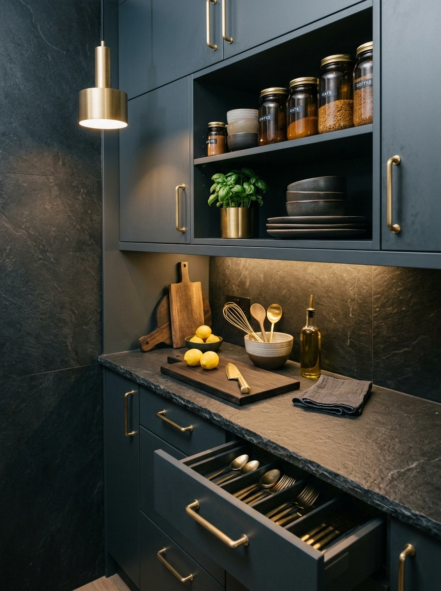A Kitchen Corner Engineered to Do the Work of a Full Kitchen