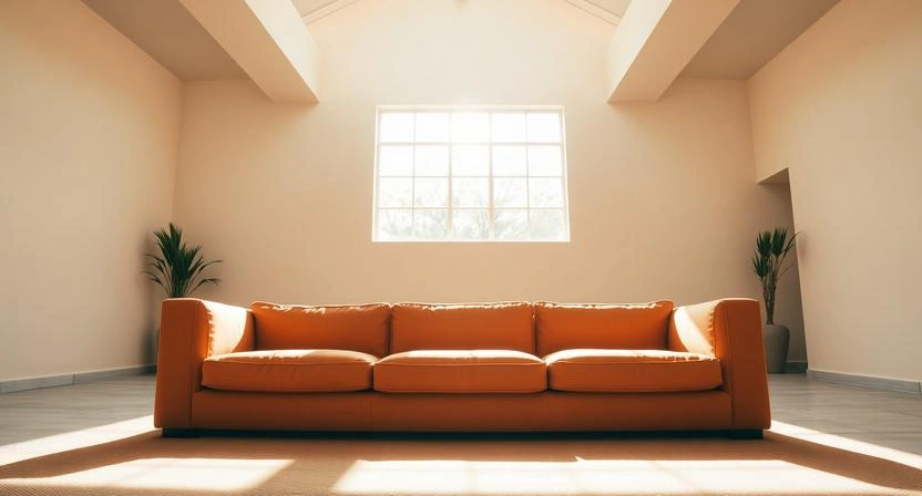 A Low Profile Sofa That Opens Up Every Inch of Floor Space