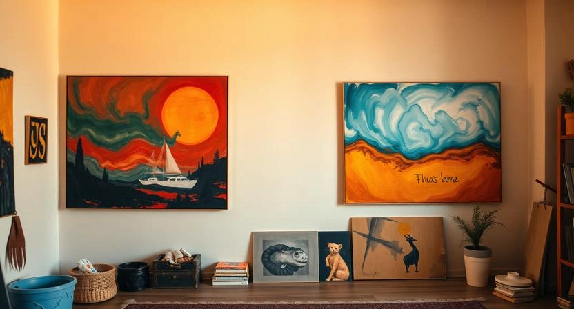 Art Placement Rules for Couples Sharing One Open Room