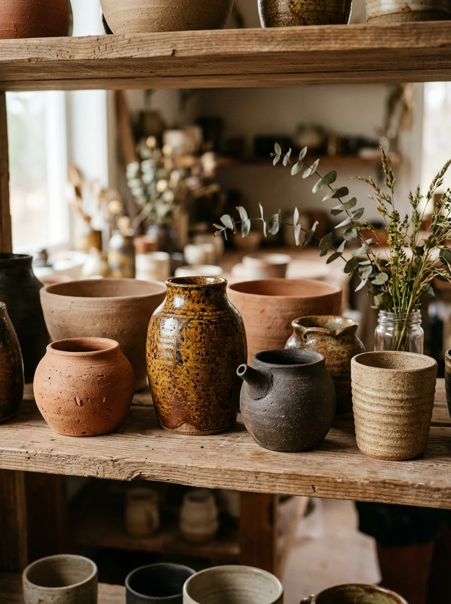 Ceramics and Clay That Bring Handmade Warmth Into a Small Space