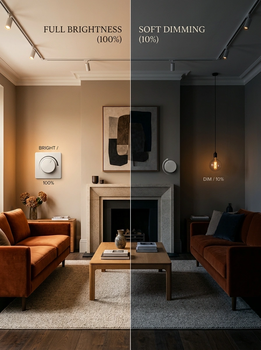 Dimmer Switches That Quietly Transform a Room in Half a Second