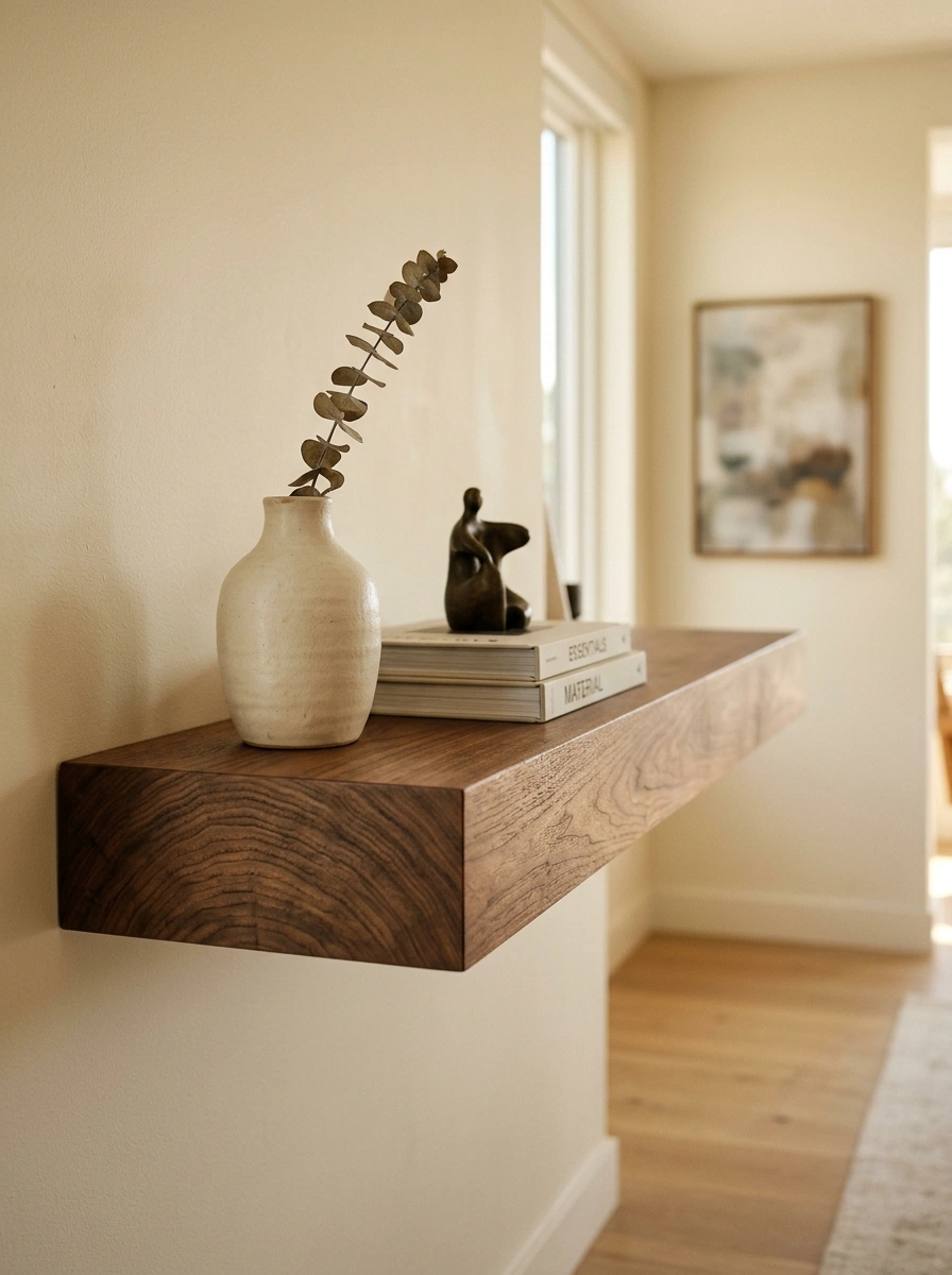 Floating Shelves That Quietly Steal Storage Back From the Floor