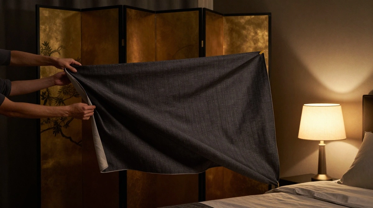 Folding Screens That Fold Away a Bedroom in Seconds Flat
