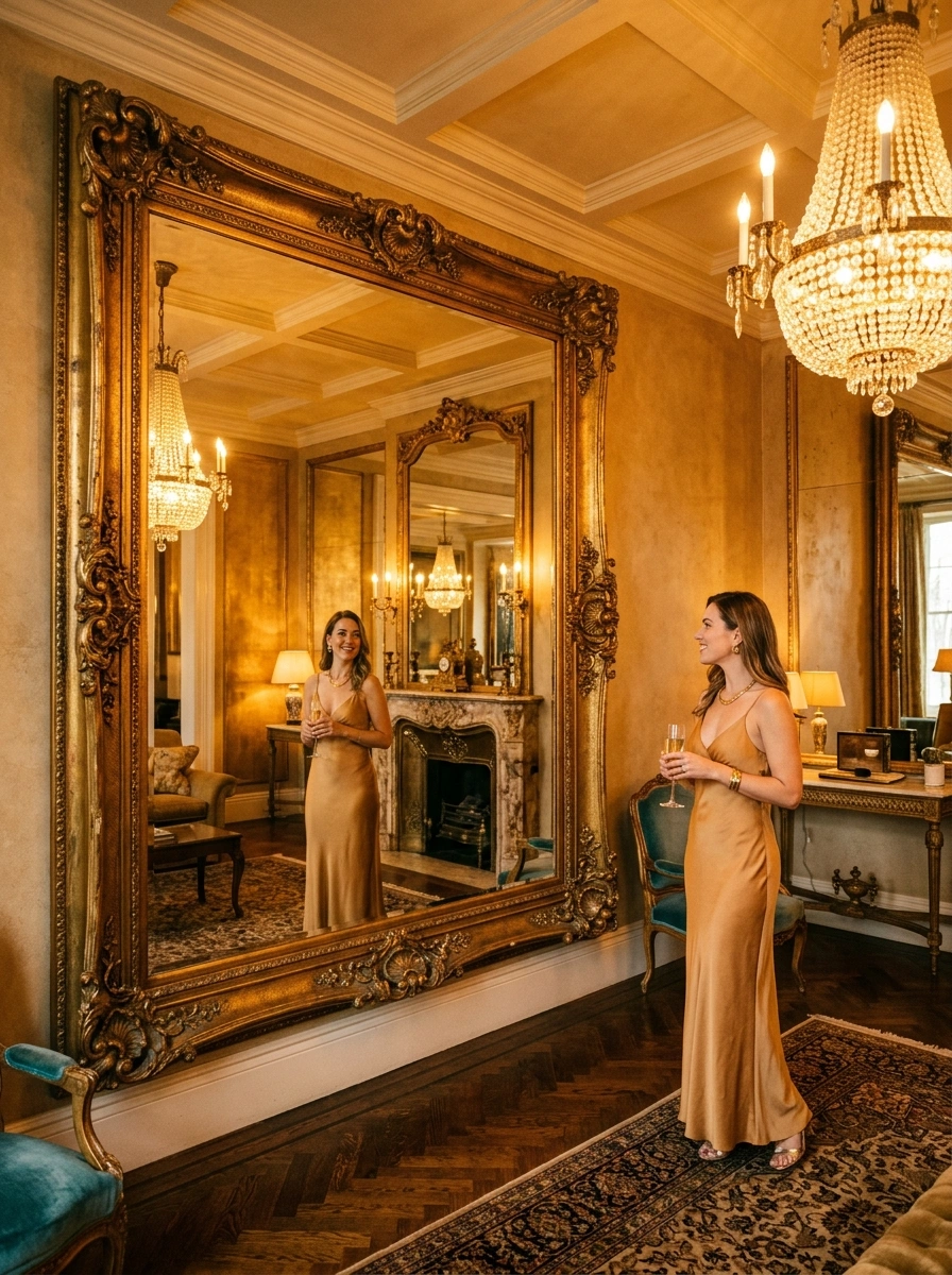 Mirrors Placed Like a Designer to Multiply Both Light and Grandeur