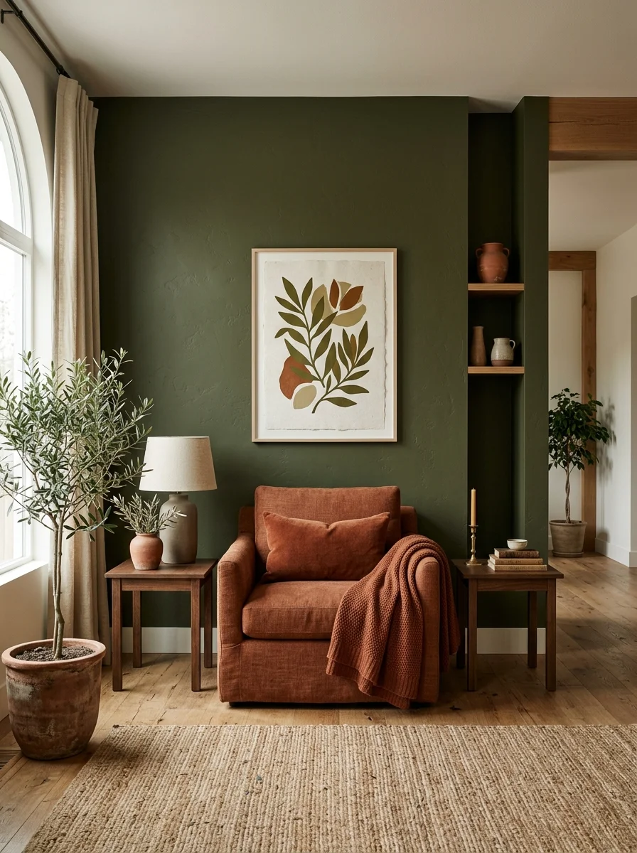 Olive and Sage Greens That Ground a Room Without Weighing It Down