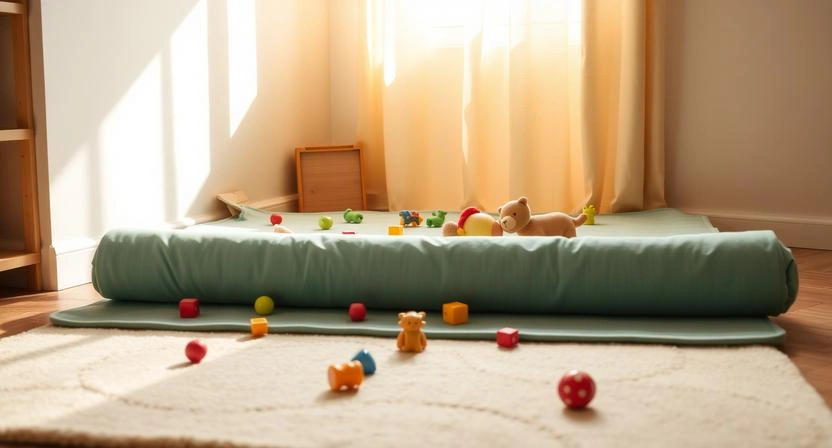 Play Areas That Fold Away the Moment Toys Become Clutter