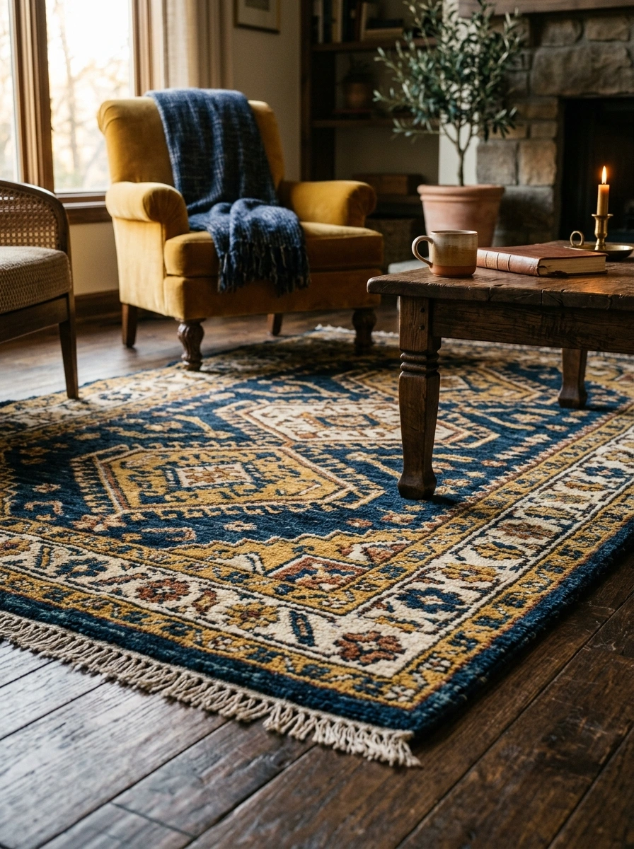 Rugs That Ground a Room and Define Zones at the Same Time