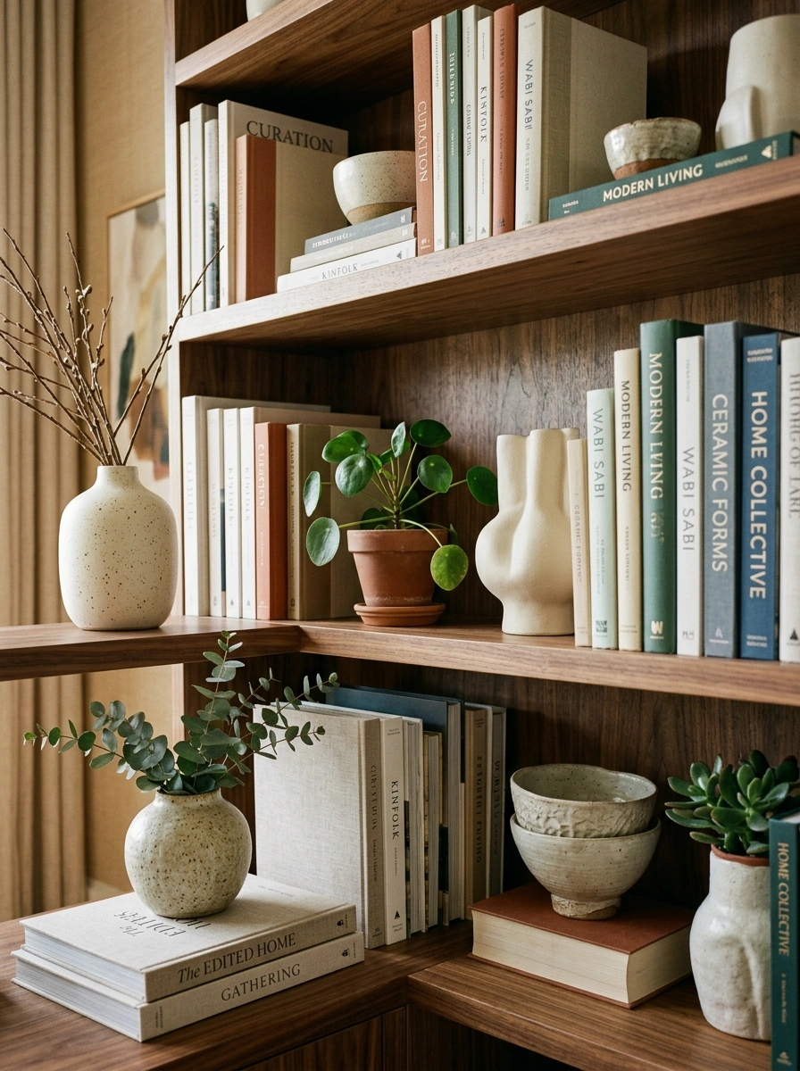 Shelving Styled Like Art Instead of Purely Functional Storage