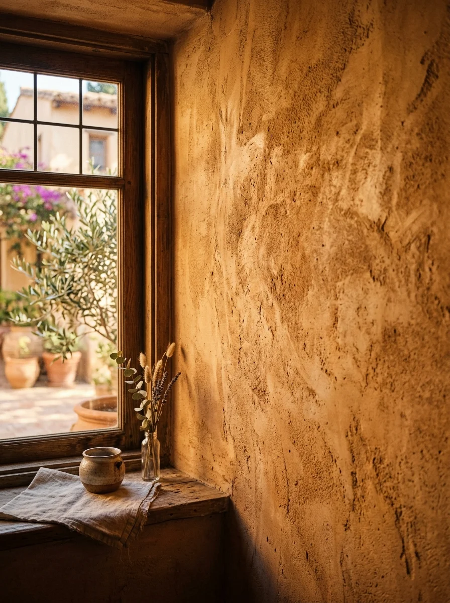 Terracotta Walls That Turn a Blank Box Into a Sunbaked Retreat