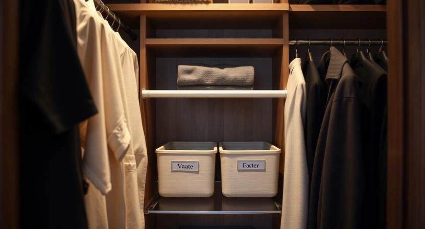 Two Closets Squeezed Into One Without Anyone Losing Their Mind