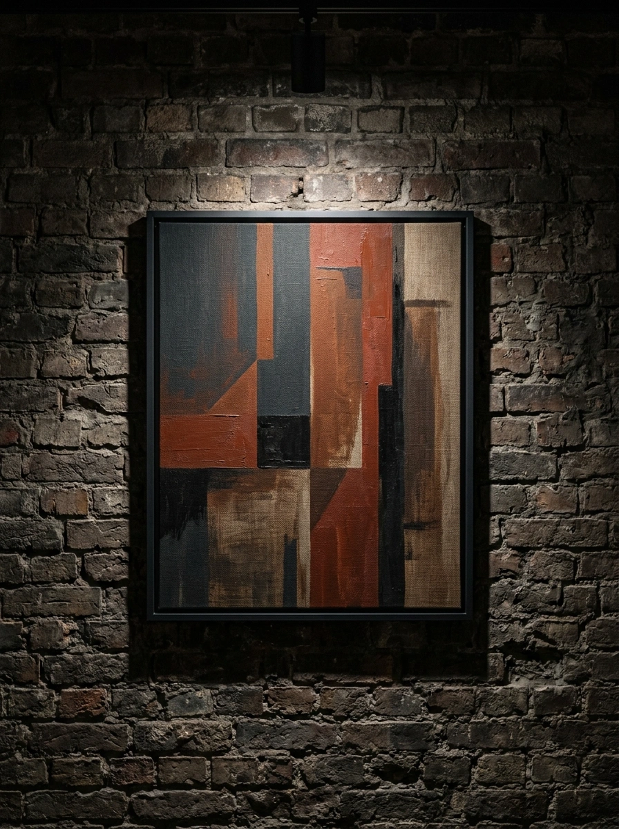 Wall Art That Somehow Looks Better Against an Imperfect Surface