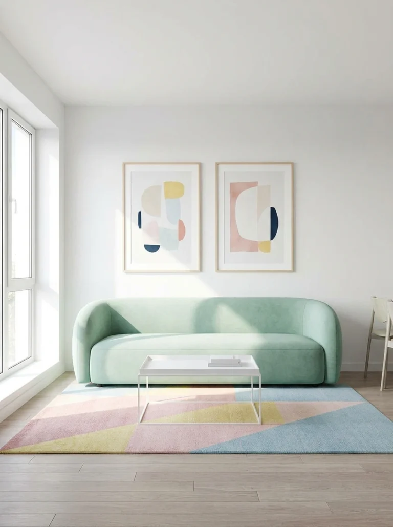 Pastel Studio Apartment Decor