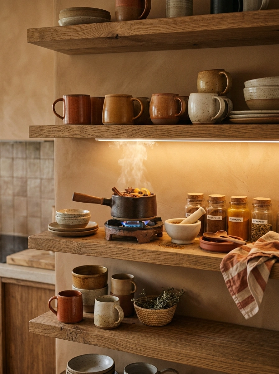 A Kitchen Corner That Smells Like Something Simmering on a Slow Sunday